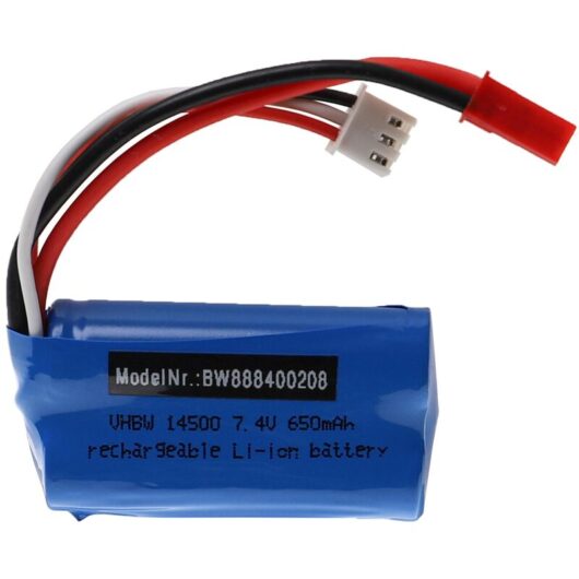 Battery compatible with Syma F1 Model Making Device (650mAh, 7.4 v, Li-ion, 53 x 28.5 x 15 mm) - Vhbw