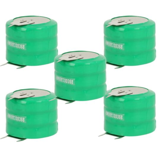 Vhbw - 5x Battery Replacement for V250H for Model Making Device (250mAh, 3.6 v, NiMH), with 3x pcb Connector