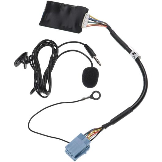 Bluetooth Adapter compatible with vw Golf/GTI/R32 1998-2002 New Beetle Alpha 5 Car Radio - Incl. Microphone, Jack Cable + Clip - Vhbw