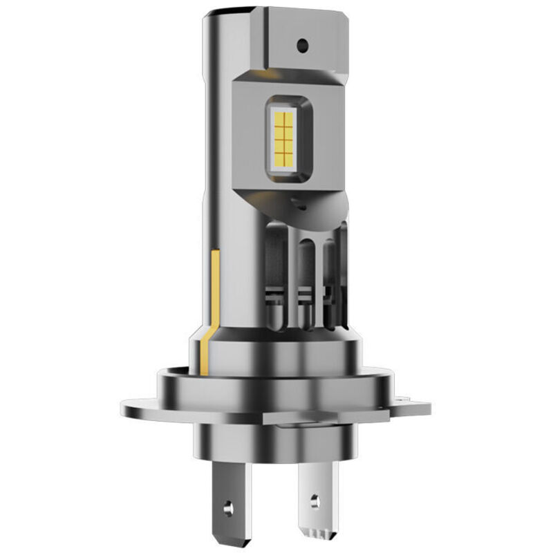 H7 LED Headlight Bulb 55W 15,000lm, Halogen Replacement Bulb, 1:1 Mini Design, No Adapter Required, 2-Pack