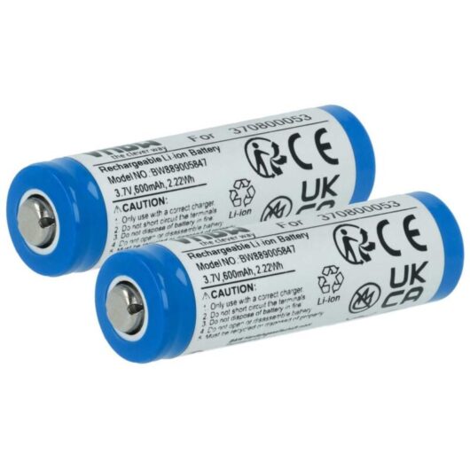 Vhbw - 2x Battery compatible with Carrera 503099, 503098 Racing Cars (600mAh, 3.7 v, Li-Ion)