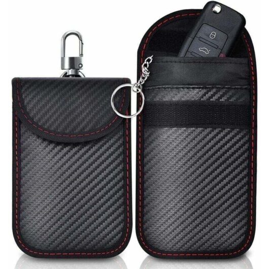 Mini Anti-RFID Cases for Portable Car Keys, Anti-RFID Case for Car Keys, RFID Blocking Case for Keyless Car Keys, Anti-Theft Anti-Hacking Protection