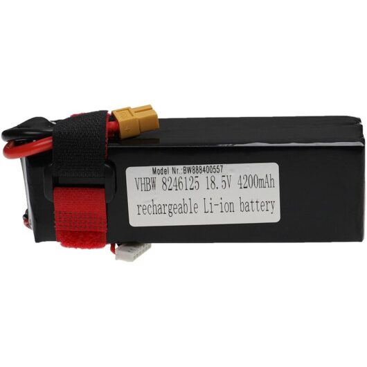 Battery compatible with XT60 Plug for Model Making Device e.g. Racing Car, Helicopter, Plane (4200mAh, 18.5 v, Li-polymer) - Vhbw