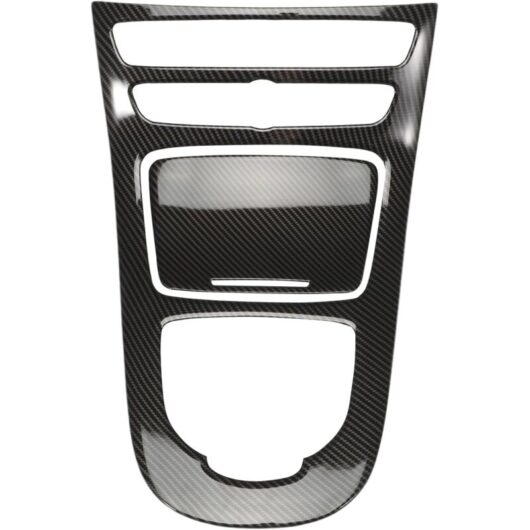 Cover for the center console control panel for E-Class W213 (2016-2018) with carbon fiber frame