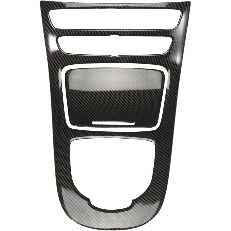 Cover for the center console control panel for E-Class W213 (2016-2018) with carbon fiber frame
